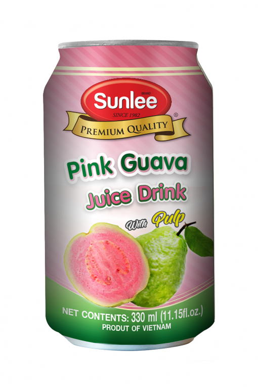  Pink Guava Juice Drink with Pulp SUNLEE 24x11 oz (330 mL)